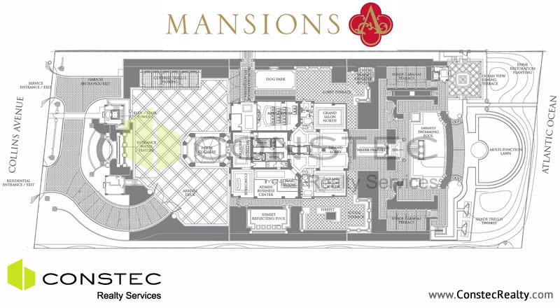 Mansions at Acqualina Site/Key Plan